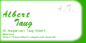 albert taug business card